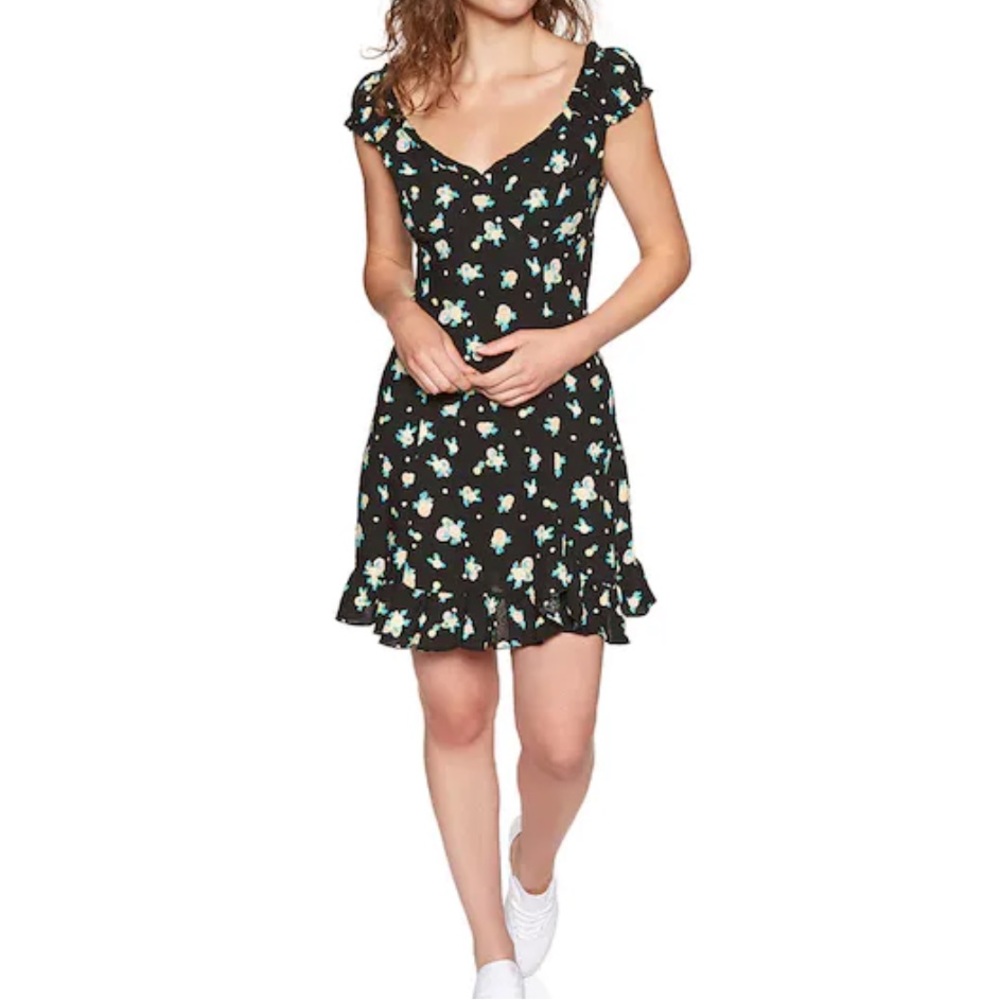 Free People Like A Lady Printed Mini Dress